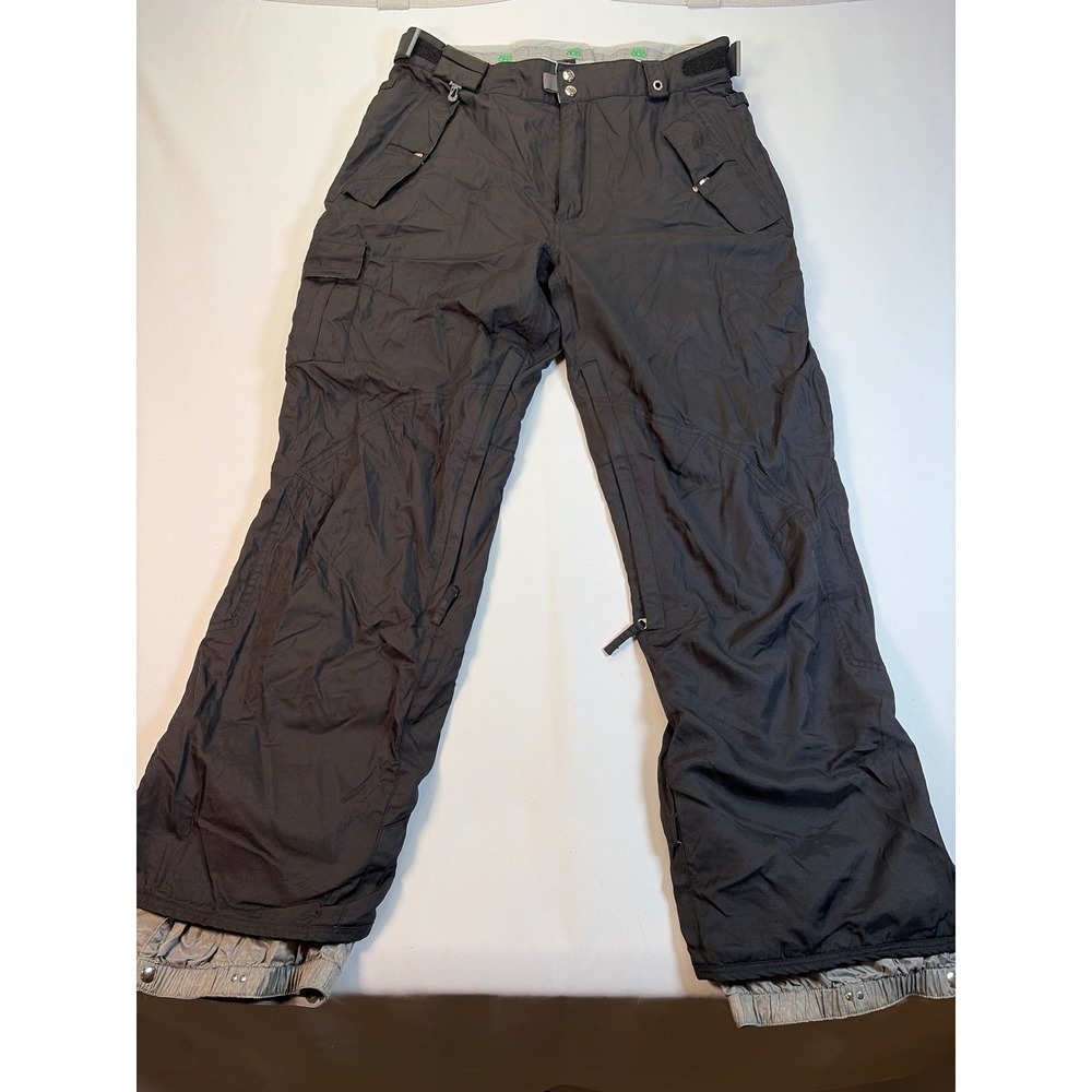 686 Mannual Men Black Snowboard Ski Pants Cargo Michael Akira West Size L
